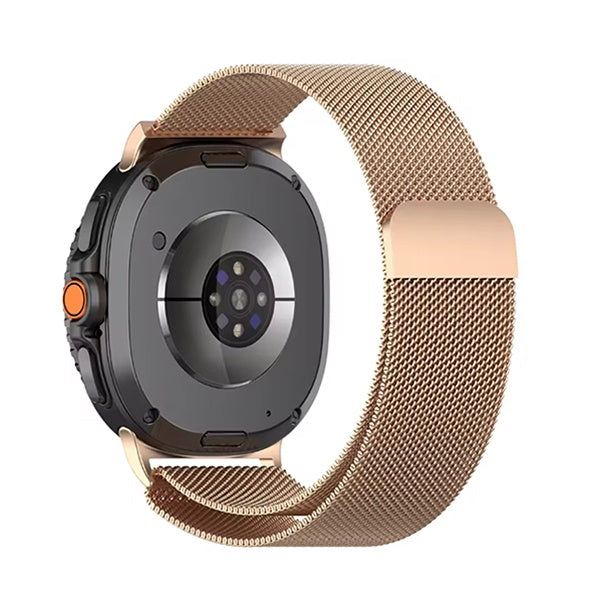 Bracelete Milanese Com Fecho Magnético GIFT4ME Para Samsung Galaxy Watch8 Classic - 46mm Bluetooth - Rosa ouro