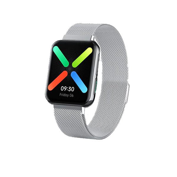 Bracelete Milanese Com Fecho Magnético para Oppo Watch 41mm - Cinza