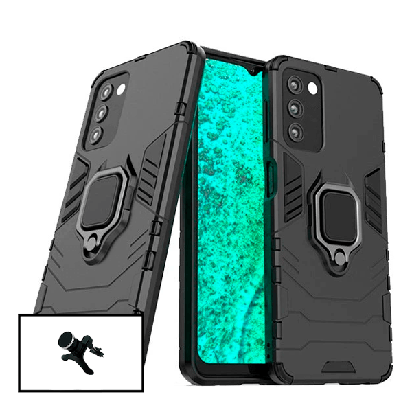 Kit Suporte Magnético Com Pernas + Capa de Proteção Militar Magnética para Samsung Galaxy A03s