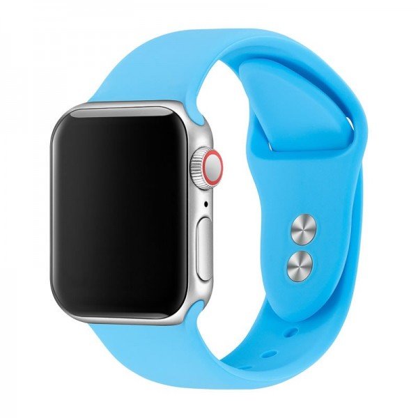 Bracelete Silicone para Apple Watch Series 3 - 38mm - Azul Céu