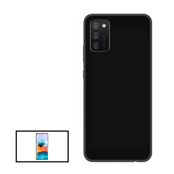 Kit Película Protectora de Hydrogel Frente + Capa Proteção Traseira Silicone para Nokia G21 - Preto