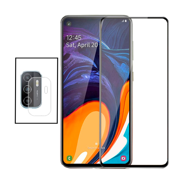 Kit Película Protectora para Câmara Traseira + Película de Vidro Temperado GorilasGlass para Oppo A32