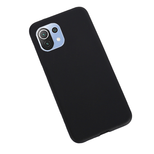 Capa Proteção Traseira Silicone para Xiaomi Mi 11 Lite 5G - Preto