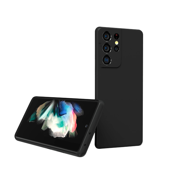 Capa Proteção Traseira Silicone para Samsung Galaxy S22 Ultra 5G - Preto