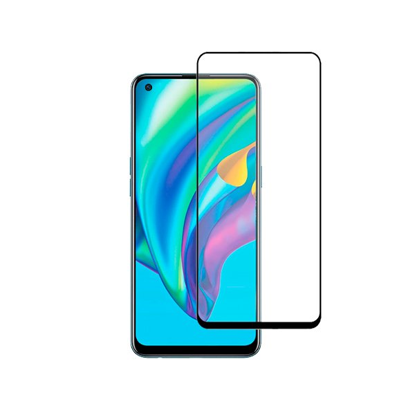 Película de Vidro Temperado GorilasGlass para Oppo Reno7 Lite - Transparente/Preto
