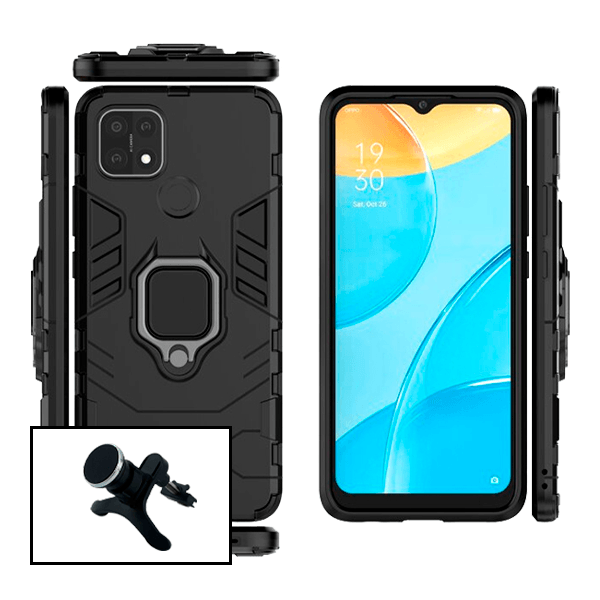Kit Suporte Magnético Com Pernas + Capa de Proteção Militar Magnética para Realme C25S