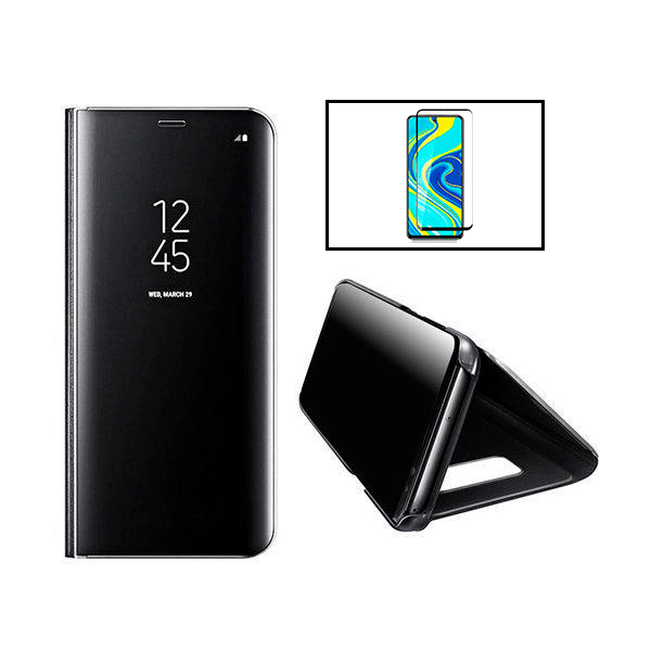 Kit Capa Tipo Livro Inteligente + Película de Vidro Temperado GorilasGlass para Xiaomi Redmi 10