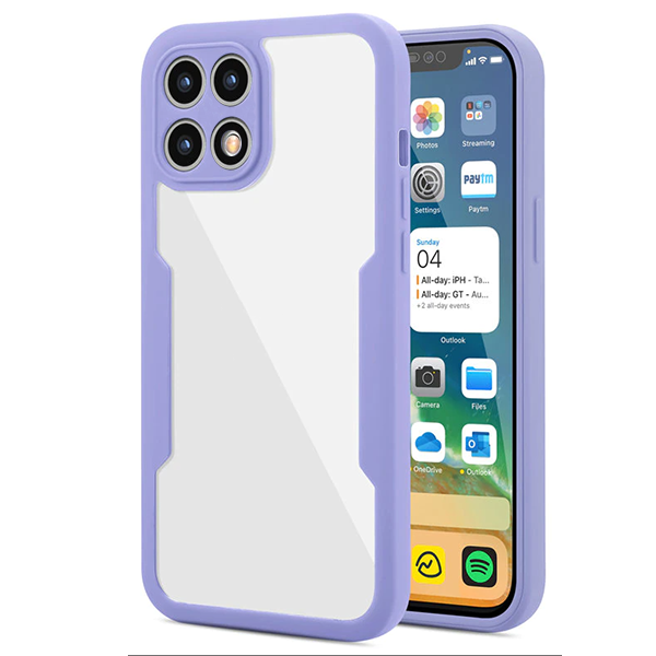 Capa 360° Proteção Frente e Verso para Samsung Galaxy A22 5G - Roxo
