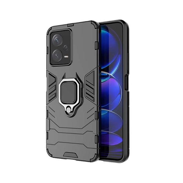 Capa de Proteção Militar Magnética para Xiaomi Redmi Note 12 Pro Plus - Preto