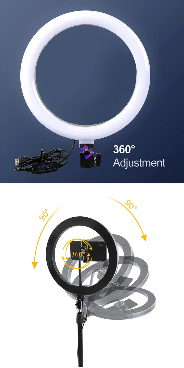 Ring Light LED 26cm com tripé