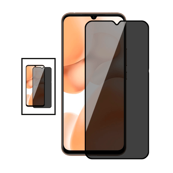Kit 2 Películas de Vidro Temperado Privacidade para Samsung A04s - Transperente/Preto