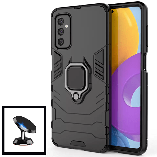 Kit Suporte Magnético + Capa de Proteção Militar Magnética para Samsung Galaxy M52 5G