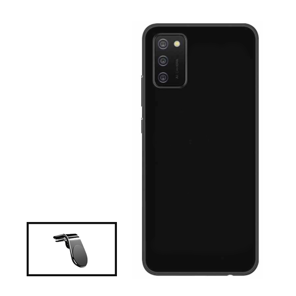 Kit Suporte de Carro Magnético L + Capa Proteção Traseira Silicone para Nokia G11 - Preto