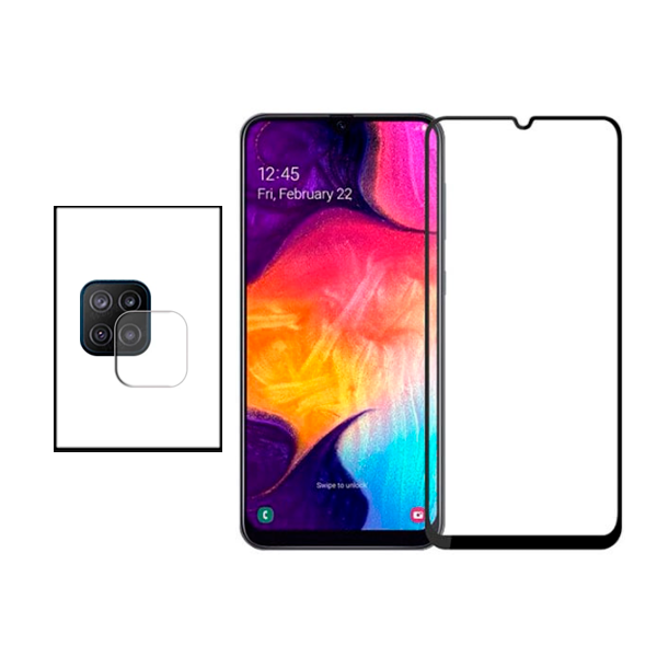 Kit Película Protectora para Câmara Traseira + Película de Vidro Temperado GorilasGlass para Samsung Galaxy M22