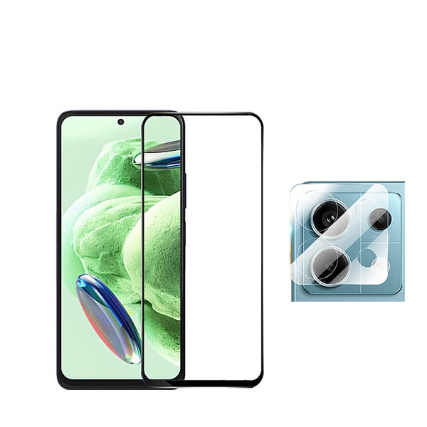 Kit Película Protectora Câmara Traseira + Película de Vidro Temperado GorilasGlass Phonecare para Xiaomi Redmi Note 13 Pro - Transparente/Preto