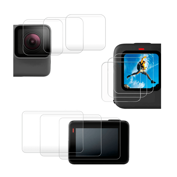Película Protectora de Hydrogel Camara e Ecrã Frente Ecrã Verso para GoPro Hero 10 - Transparente