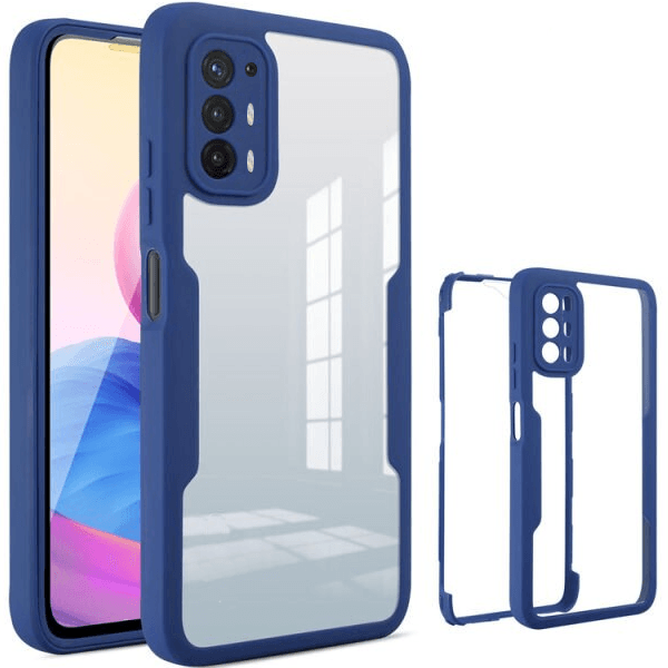 Capa 360° Proteção Frente e Verso para Oppo A94 5G - Azul Escuro