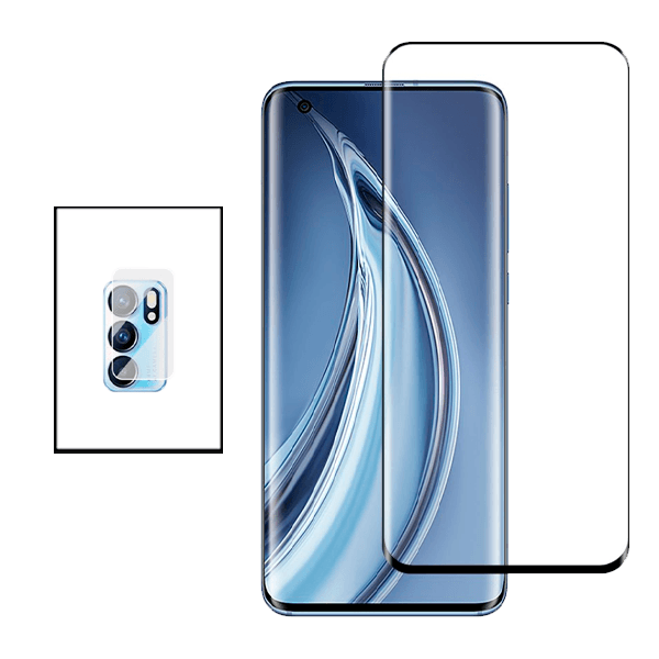 Kit Película Protectora para Câmara Traseira + Película de Vidro Temperado GorilasGlass Curvado para Oppo Reno6 Pro+ 5G