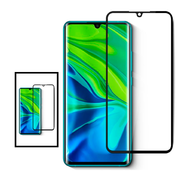 Kit 2 Película de Vidro Temperado GorilasGlass Curvado para Xiaomi Mi Note 10 Lite
