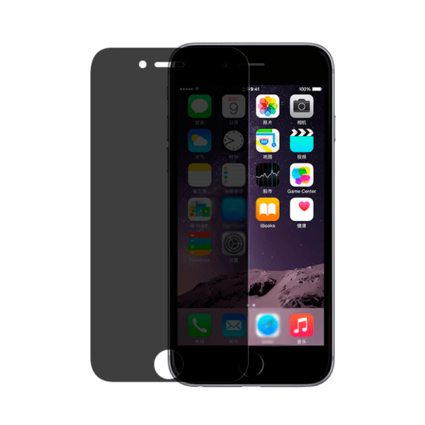 Película de Vidro Temperado Privacidade para Apple iPhone SE 2022 - Transparente/Preto