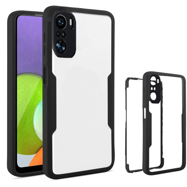 Capa 360° Proteção Frente e Verso para Xiaomi Redmi Note 10 Pro+ - Preto
