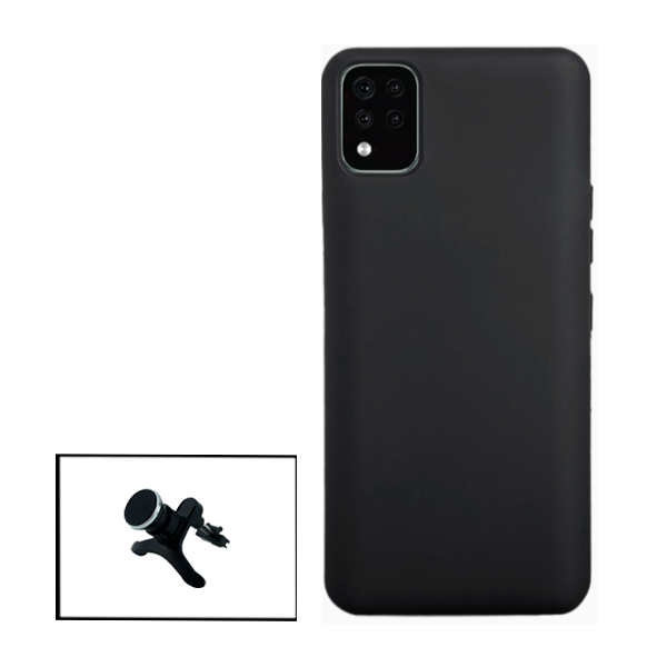 Kit Suporte Magnético Com Pernas + Capa Proteção Traseira Silicone para LG K42