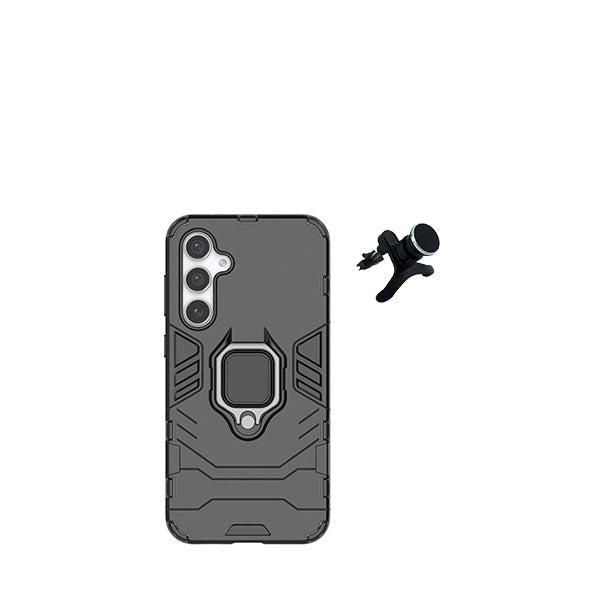 Kit Suporte Magnético Com Pernas + Capa de Proteção Militar Magnética GIFT4ME para Samsung Galaxy A15 5G - Preto