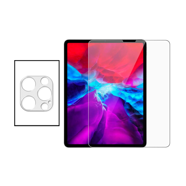 Kit Película Protectora para Câmara Traseira + Película de Vidro Temperado GorilasGlass 9H para Apple iPad Pro 2020 11"