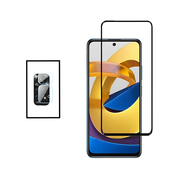 Kit Película Protectora para Câmara Traseira + Película de Vidro Temperado GorilasGlass para Xiaomi Redmi Note 11S 5G - Transparente/Preto