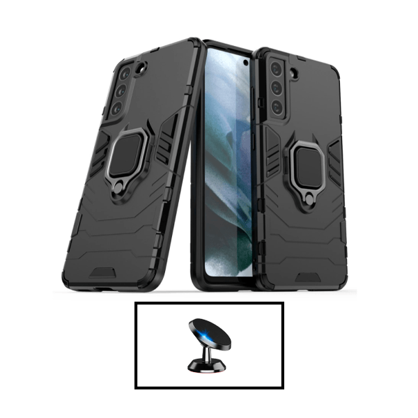 Kit Suporte Magnético + Capa de Proteção Militar Magnética para Samsung Galaxy S22+ 5G