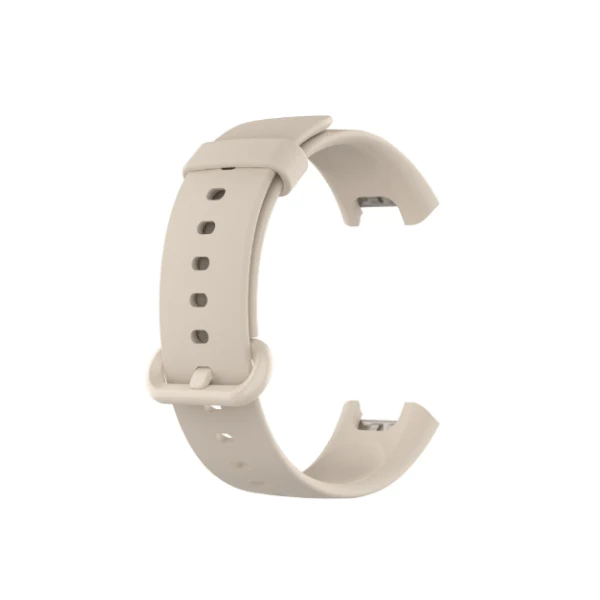 Bracelete Silicone Com Fivela para Xiaomi Redmi Watch 3 Active - Beje