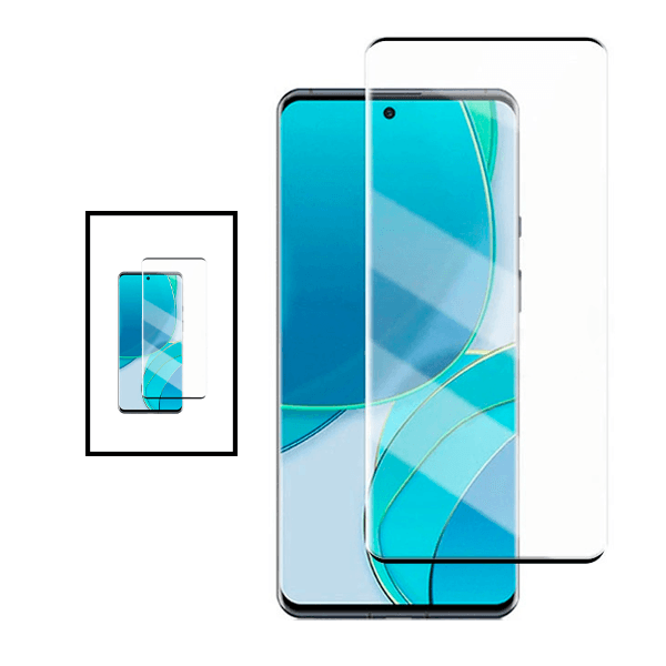 Kit 2 Película de Vidro Temperado GorilasGlass Curved para Xiaomi 12X - Transparente/Preto