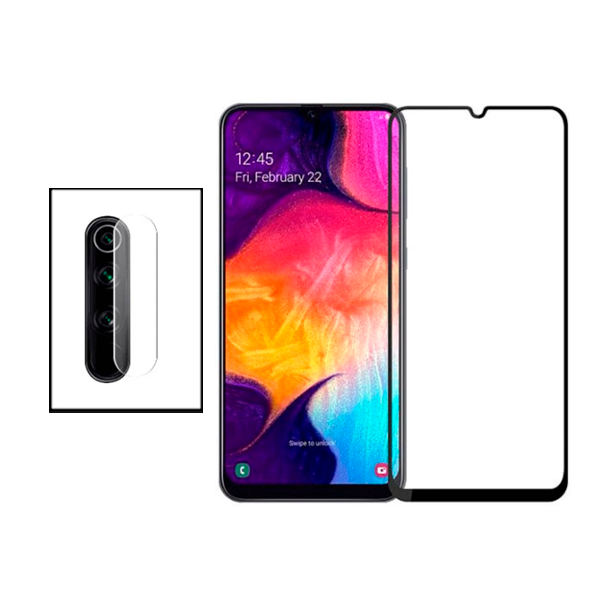 Kit Película Protectora para Câmara Traseira + Película de Vidro Temperado GorilasGlass para Xiaomi Redmi Note 8 2021