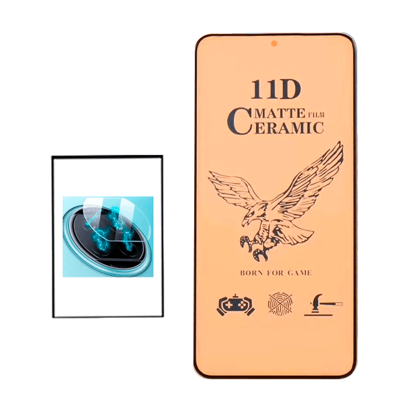 KIT Vidro Temperado Ceramica Full Cover + Película Protectora para Câmara Traseira para Xiaomi Mi 10T Lite 5G
