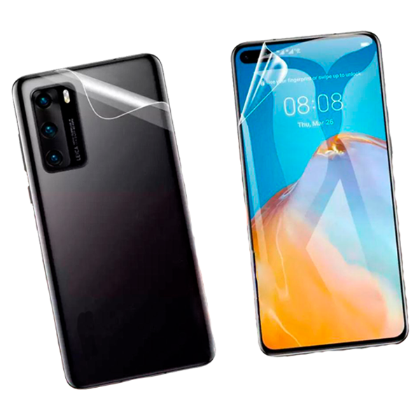 Kit Película Protectora de Hydrogel Frente e Verso para Huawei P30 Pro