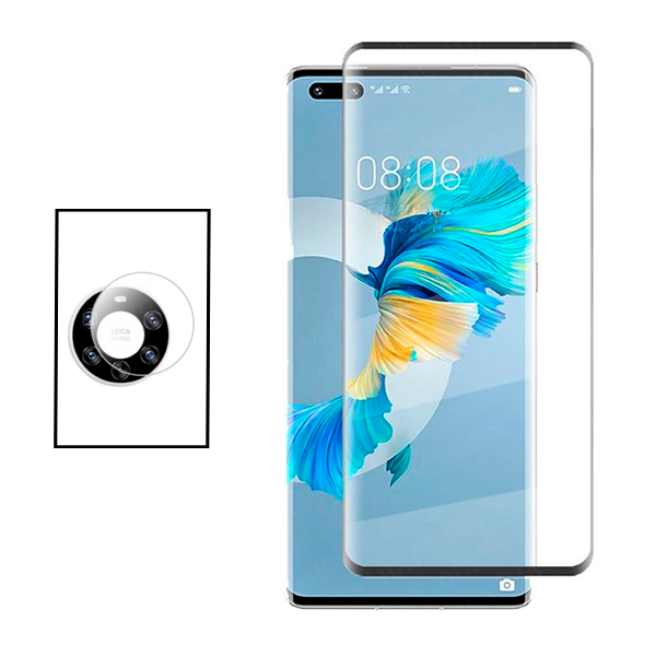 Kit Película Protectora para Câmara Traseira + Película de Vidro Temperado GorilasGlass para Huawei Mate 40 Pro+