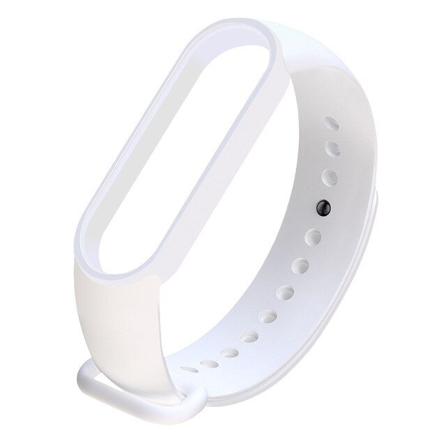 Bracelete Silicone para Xiaomi Mi Band 6 / Mi Smart Band 6 - Branco