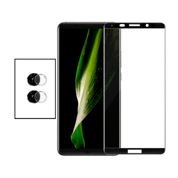 Kit Película Protectora para Câmara Traseira + Película de Vidro Temperado GorilasGlass para Huawei Mate 10
