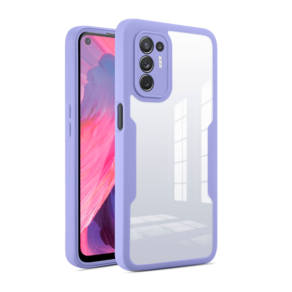 Capa 360° Proteção Frente e Verso para Oppo F19 Pro+ 5G - Lilás