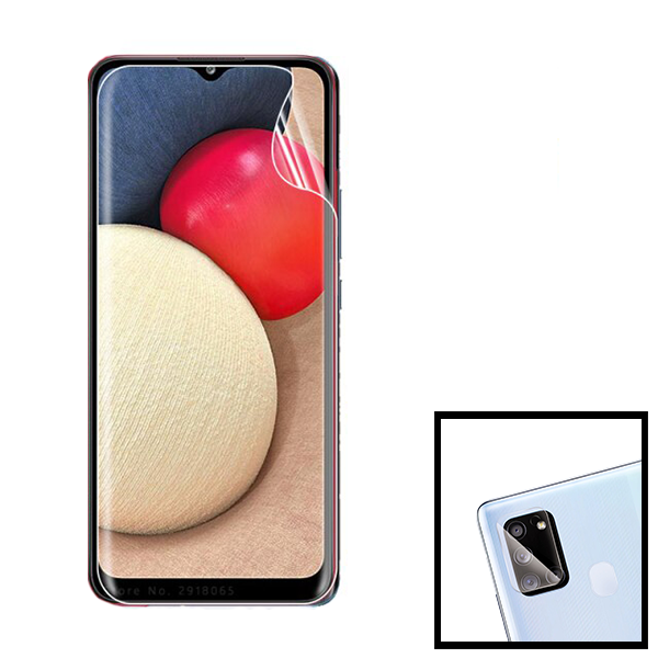 Kit Película Protectora de Hydrogel Frente + Câmara para Samsung Galaxy A02S