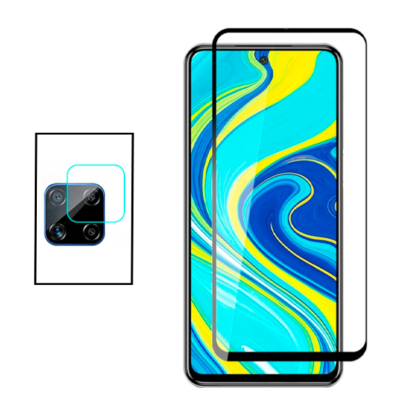 Kit Película Protectora para Câmara Traseira + Película de Vidro Temperado GorilasGlass para Xiaomi Poco M2 Pro