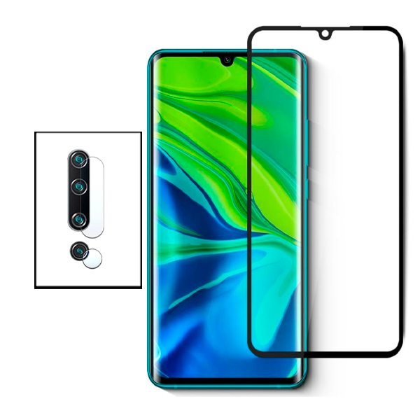 Kit Película Protectora para Câmara Traseira + Película de Vidro Temperado GorilasGlass para Xiaomi Mi 10 Pro 5G - Curvado