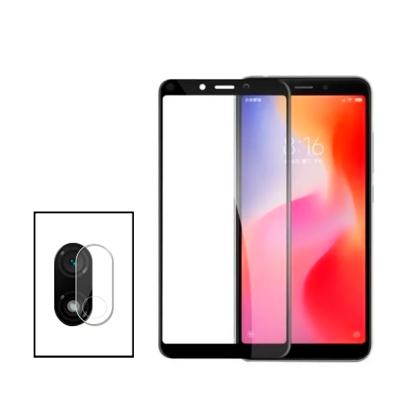 Kit Película Protectora para Câmara Traseira + Película de Vidro Temperado GorilasGlass para Xiaomi Redmi 7A