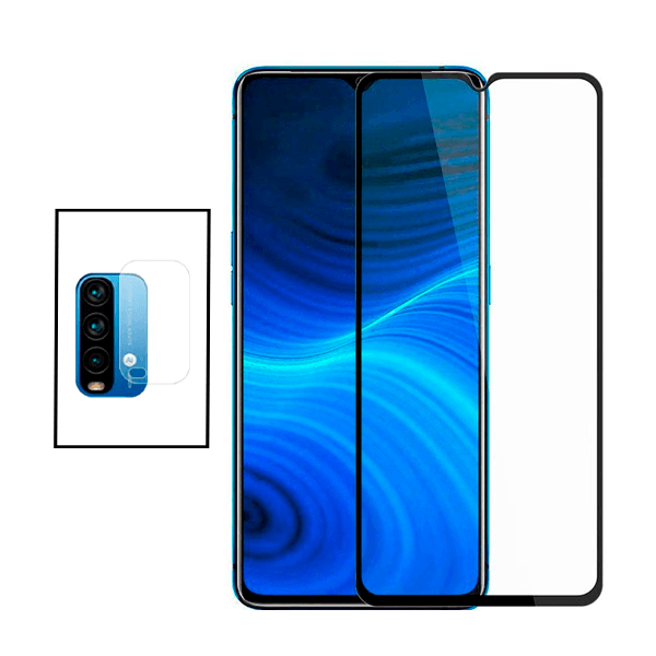 Kit Película Protectora para Câmara Traseira + Película de Vidro Temperado GorilasGlass para Xiaomi Redmi Note 9 4G