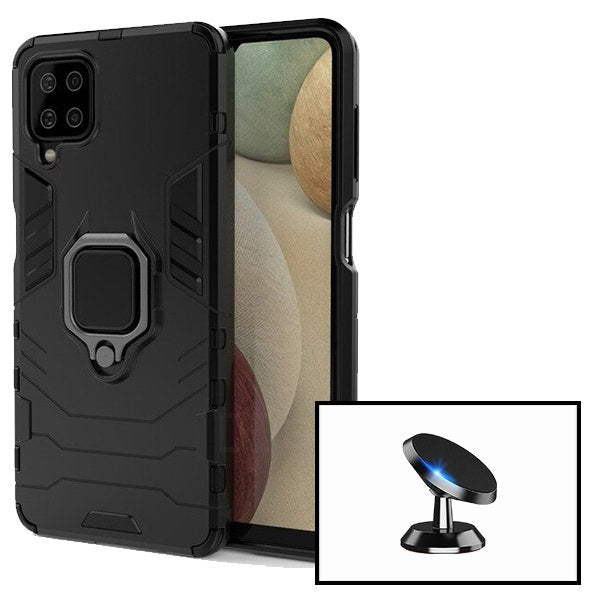 Kit Suporte Magnético + Capa de Proteção Militar Magnética para Samsung Galaxy M12