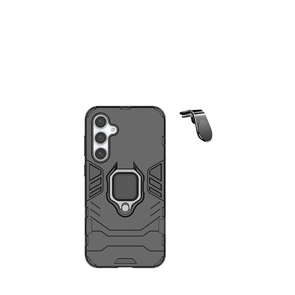 Kit Suporte de Carro Magnético L + Capa de Proteção Militar Magnética GIFT4ME para Samsung Galaxy A25 - Preto