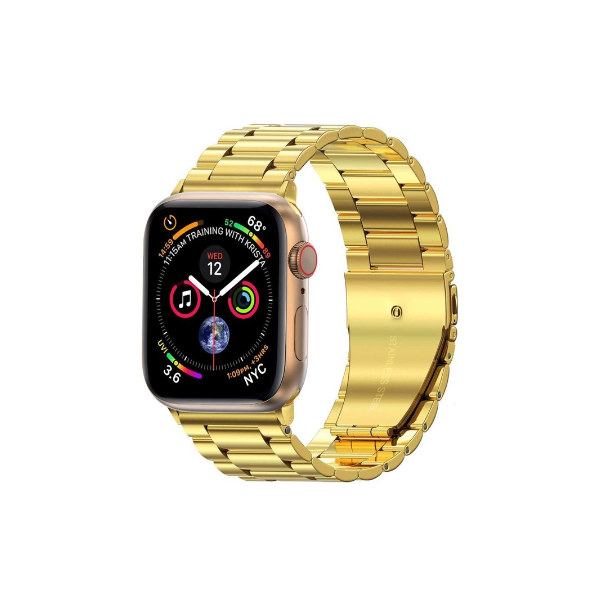 Bracelete de Aço + Ferramenta para Apple Watch SE (2022) - 40mm - Ouro