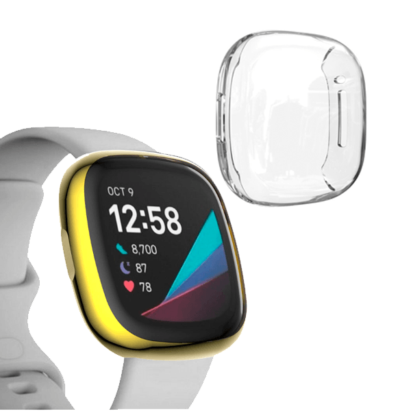 Capa Proteção Total para Fitbit Sense - Transparente
