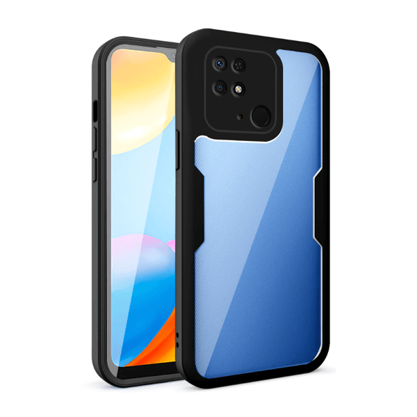 Capa 360° Proteção Frente e Verso para Xiaomi Redmi 10C - Preto
