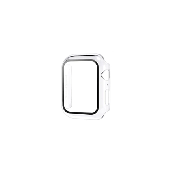 Capa de Proteção + Vidro para Apple Watch Series 4 - 44mm - Transperente/Preto